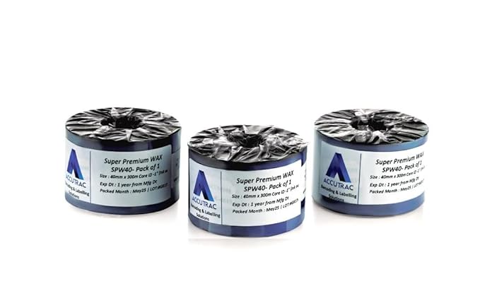 ACCUTRAC TTR WAX RIBBON - 40mm x 300m - Pack of 3