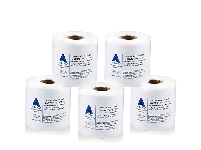 ACCUTRAC LABEL - 80mm x 40mm - Pack of 5