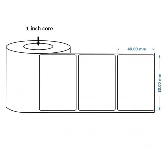 ACCUTRAC LABEL - 80mm x 40mm - Pack of 5