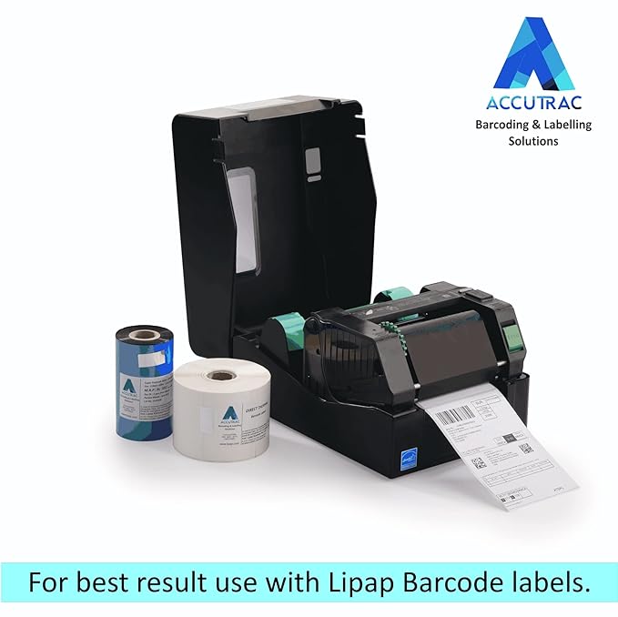 TSC TE244 Desktop Thermal Transfer Barcode Printer with USB Connectivity 203 DPI Bar Code Label Printer, Black