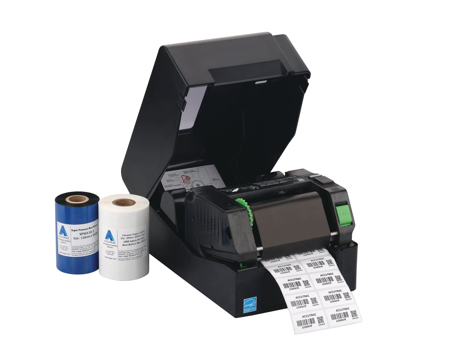 ACCUTRAC 50mm X 25mm Chromo Barcode Labels (Pack of 3)