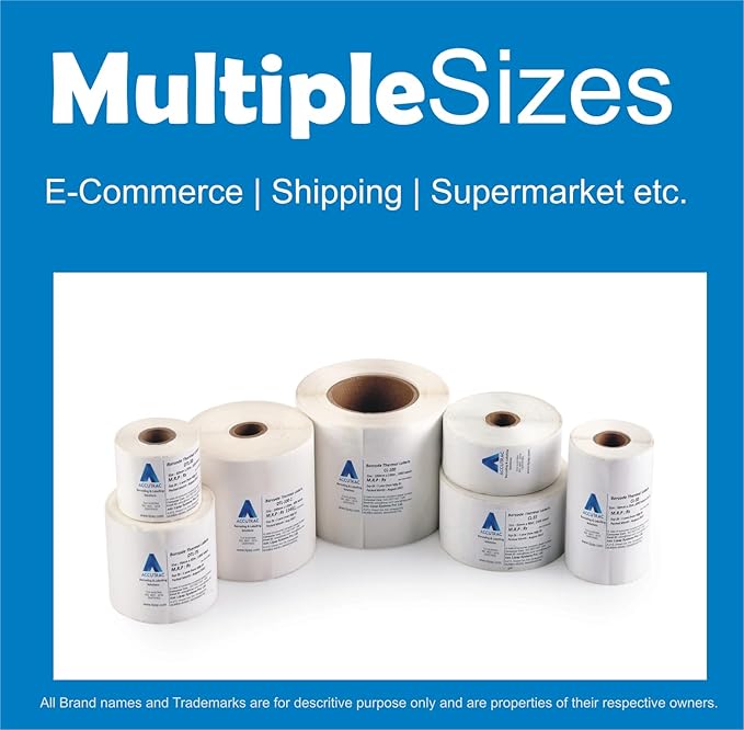 ACCUTRAC LABEL - 80mm x 40mm - Pack of 3