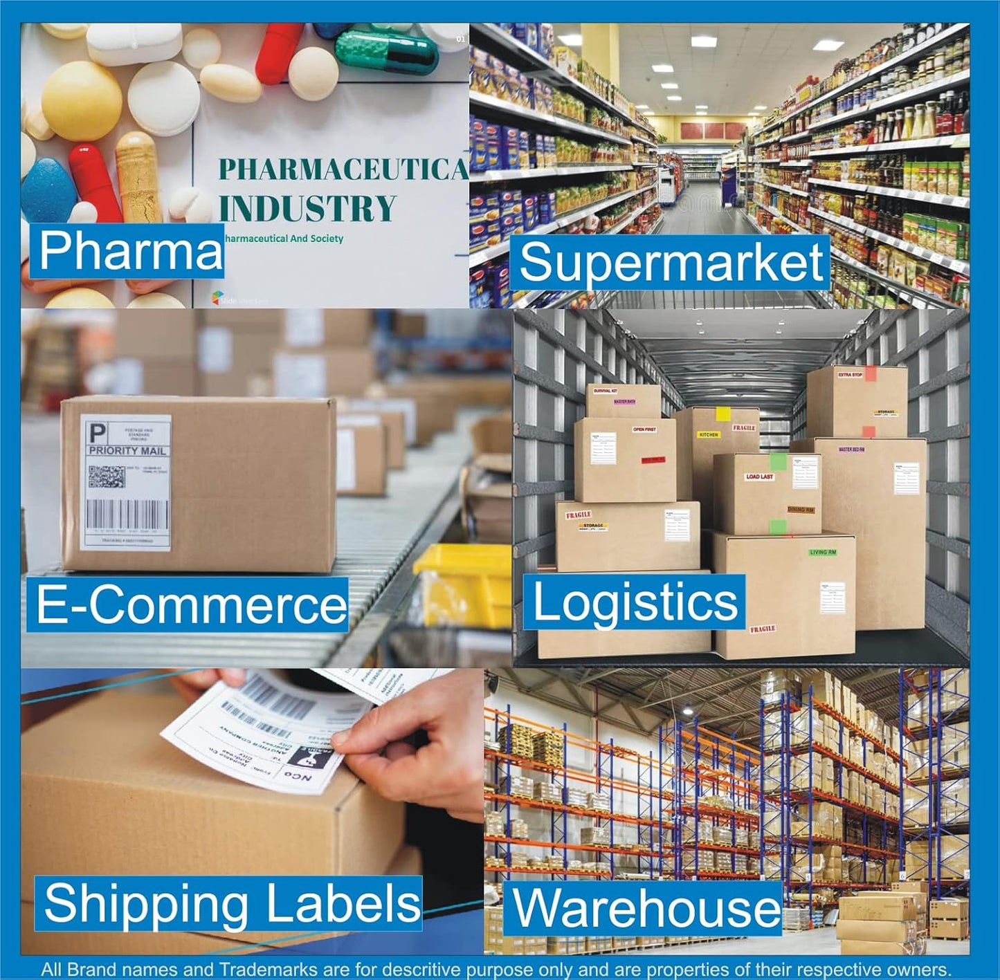 ACCUTRAC LABEL - 80mm x 40mm - Pack of 3