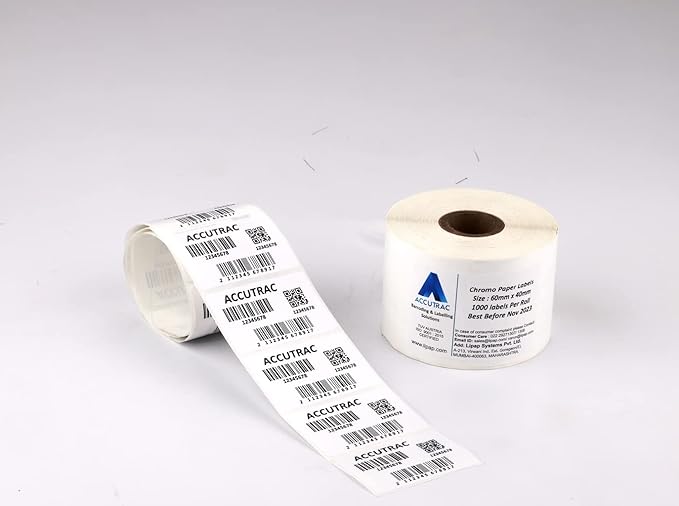 ACCUTRAC LABEL - 80mm x 40mm - Pack of 5