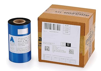 ACCUTRAC 85 X 300 Meters Thermal Transfer Barcode Labels Ribbon Premium Wax for Printer TSC, Zebra, Citzen, Datamax, Thosiba, Sato Etc (Pack of 3)