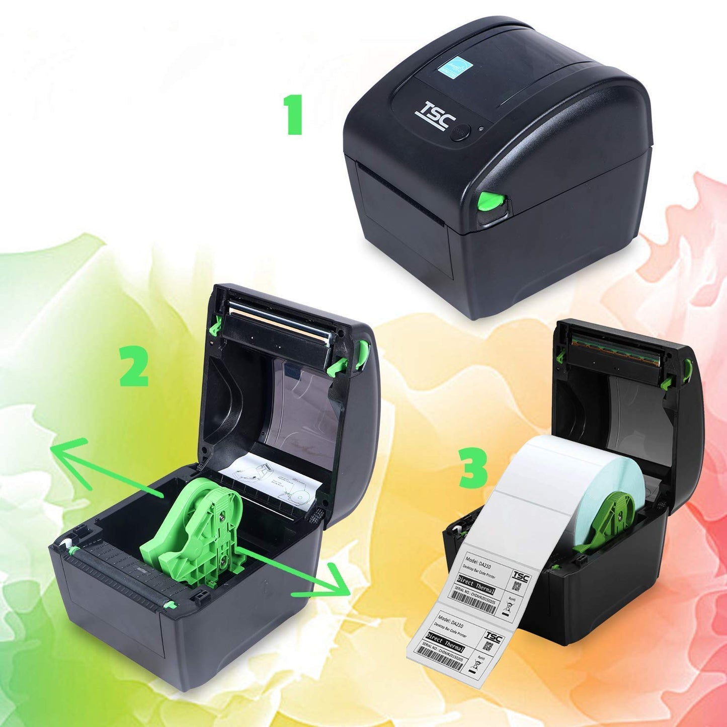 TSC DA 310 Desktop Direct Thermal Transfer Printer - 300 dpi