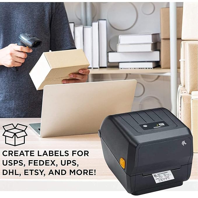 ZEBRA Technologies ZD230T Thermal Transfer Desktop Printer - with Ethernet