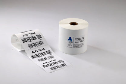 ACCUTRAC 100mm X 75mm Barcode Chromo Paper Labels Stickers (Pack of 3)