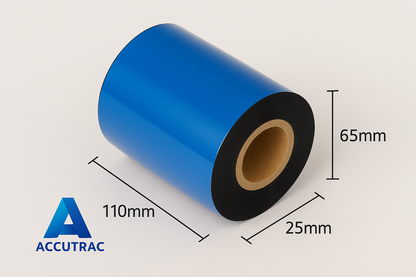 ACCUTRAC 110 X 300 Meters Thermal Transfer Barcode Ribbon Premium Wax for Printer TSC, Zebra, Citzen, Datamax, Toshiba, Sato Etc (Pack of 5)