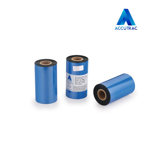 ACCUTRAC 105 X 300 Meters Thermal Transfer Barcode Labels Ribbon Super Premium Wax for Printer TSC, Zebra, Citzen, Datamax, Thosiba, Sato Etc (Pack of 3)