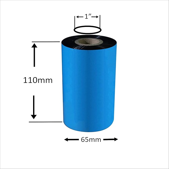 ACCUTRAC 110 X 300 Meters Thermal Transfer Barcode Ribbon Premium Wax for Printer TSC, Zebra, Citzen, Datamax, Toshiba, Sato Etc (Pack of 5)