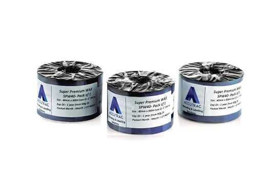 ACCUTRAC TTR WAX RIBBON - 40mm x 300m - Pack of 3