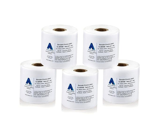 ACCUTRAC LABEL - 80mm x 40mm - Pack of 5