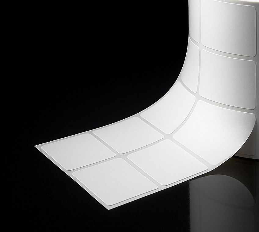 ACCUTRAC Chromo Paper Barcode Labels, 50mm x 50mm, 2up, Self-Adhesive, 2000 Labels Per Roll, 5 Rolls Pack, White, for Thermal Transfer Printing