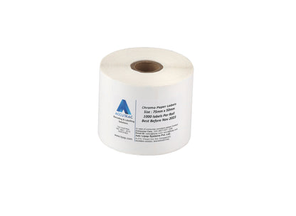 ACCUTRAC 75mm X 50mm Barcode Chromo Paper Labels Stickers (Pack of 3)