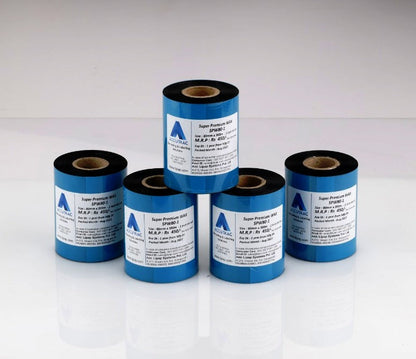 ACCUTRAC 80mm X 300 Meters Thermal Transfer Barcode Labels Ribbon Premium Wax - PACK of 5