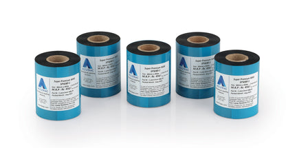 ACCUTRAC 80mm X 300 Meters Thermal Transfer Barcode Labels Ribbon Premium Wax - PACK of 5