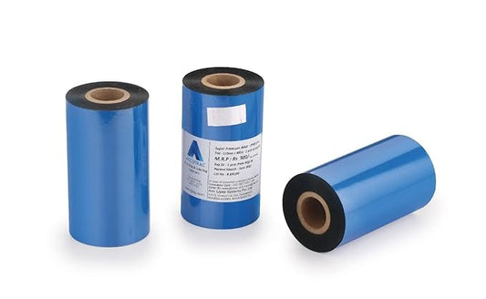 Accutrac 90 X 300 Meters Thermal Transfer Barcode Labels Ribbon Super Premium Wax for Printer TSC, Zebra, Citzen, Datamax, Thosiba, Sato Etc (Pack of 3)