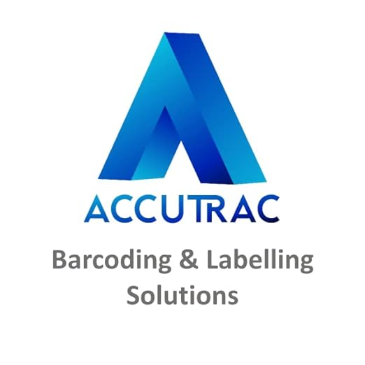 ACCUTRAC Chromo Barcode Labels, White, Square, 25mm x 25mm, Self Adhesive, 4000 Labels per Roll, 4-Up Pack of 5