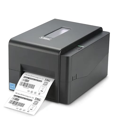 TSC TE244 Desktop Thermal Transfer Barcode Printer with USB Connectivity 203 DPI Bar Code Label Printer, Black